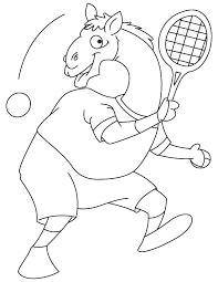 Dibujos de Camello Jugando al Tenis