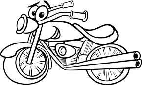 Dibujos de Motocicleta de Dibujos Animados