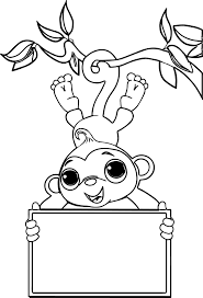 Dibujos de Mono con Tablero