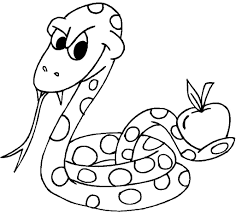 Dibujos de Serpiente y Manzana