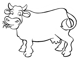 Dibujos de Vaca Comiendo