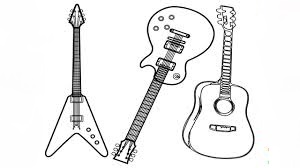 Dibujos de Tipo de Guitarra