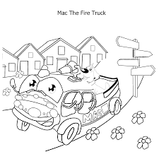 Dibujos de Mac el Camión de Bomberos