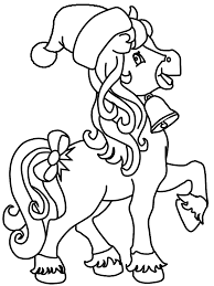 Dibujos de Pony con Navidad