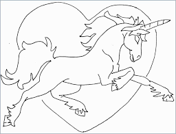Dibujos de Unicornio y Corazón