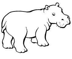 Dibujos de Hipopótamo Clásico