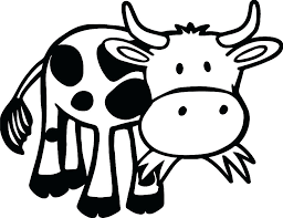 Dibujos de Vaca Comiendo Pasto