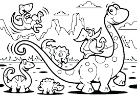 Dibujos de Lindos Dinosaurios Bebé