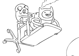 Dibujos de Finn y Jack Volando