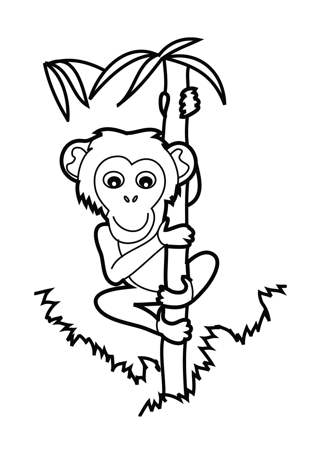 Dibujos de Escalada de Mono