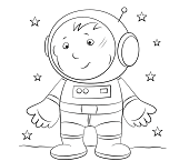 Dibujos de Niño Astronauta