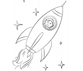 Dibujos de Chico Astronauta Volando