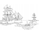 Dibujos de Barcos de Cristóbal Colón