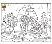 Dibujos de Buzz, Woody y Jessie
