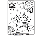 Dibujos de Marcianos Toy Story 4