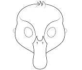 Dibujos de Máscara de Pato