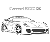 Dibujos de Ferrari 599XX
