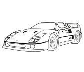 Dibujos de Ferrari F40