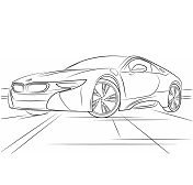 Dibujos de BMW i8 Coche