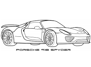 Dibujos de Porsche 918 Spyder