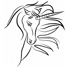 Dibujos de Cara de Unicornio