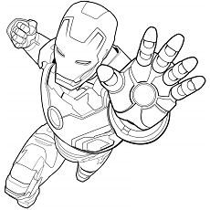 Dibujos de Iron Man Volando