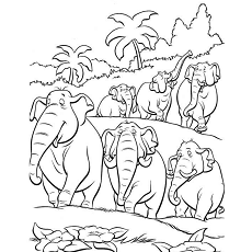 Dibujos de Elefantes en la Selva