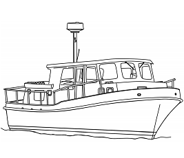 Dibujos de Trawler Barco
