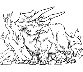 Dibujos de Gran Triceratops