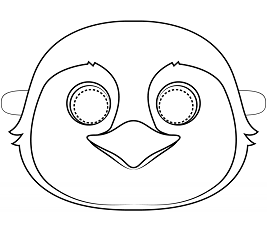 Dibujos de Máscara de Pingüino