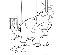 Dibujos de Pequeño Vaca Linda