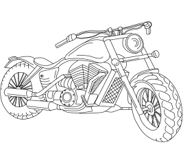 Dibujos de Harley Davidson Motocicleta