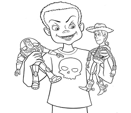 Dibujos de Sid Con Woody y Buzz