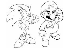 Dibujos de Mario y Sonic