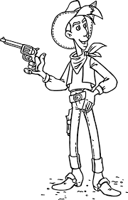 Dibujos de Vaquero Tiene Pistola