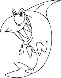 Dibujos de Tiburón Malvado