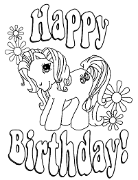 Dibujos de Cumpleaños de Unicornio
