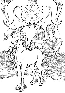 Dibujos de Unicornios y Demonio