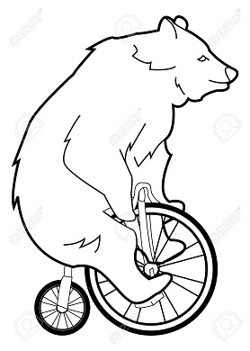 Dibujos de Oso Montando Bicicleta