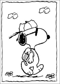 Dibujos de Snoopy Ir de Viaje