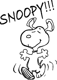 Dibujos de Snoopy Se Ve Feliz