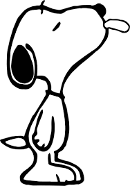 Dibujos de Snoopy le Sacó la Lengua