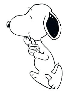 Dibujos de Snoopy Comiendo Galletas