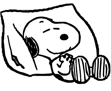 Dibujos de Snoopy Durmiendo y Soñando