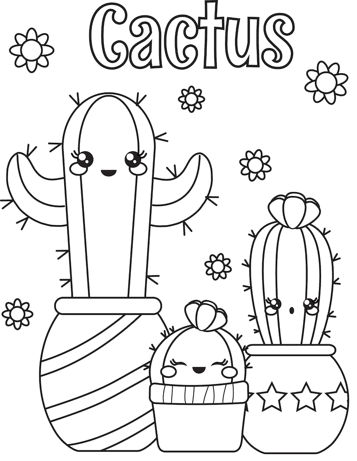 Dibujos de Cactus Bebé