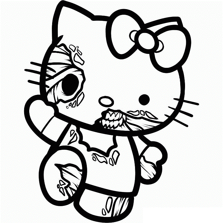 Dibujos de Zombi Kitty