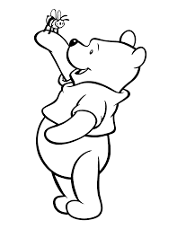 Dibujos de Pooh con Una Abeja