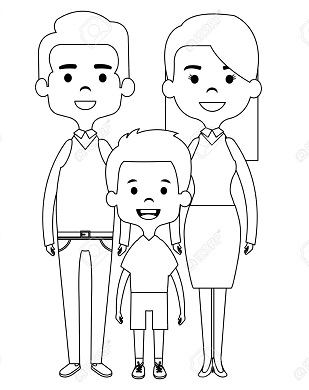 Dibujos de Familia Normal