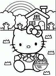 Dibujos de Kitty con Fresa