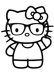Dibujos de Hello Kitty Nerd
